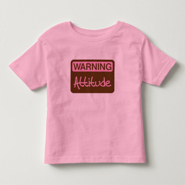 Camiseta De Bebé Actitud de advertencia (Anverso)