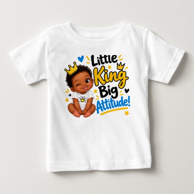 Camiseta De Bebé Actitud de bebé real" (Anverso)