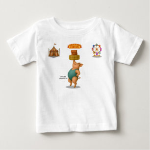 Camiseta De Bebé Acto de equilibrio de Petra la cerda