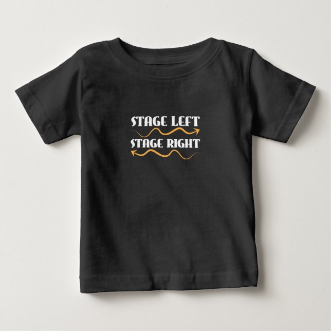 Camiseta De Bebé Actor Escenario izquierdo a la derecha (Anverso)