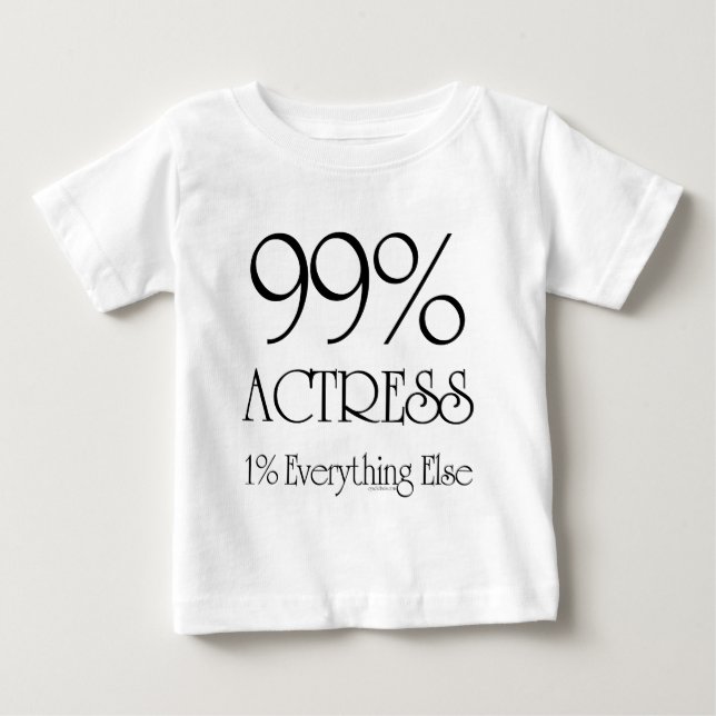 Camiseta De Bebé Actriz del 99% (Anverso)
