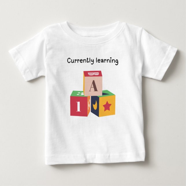 Camiseta De Bebé Actualmente aprendiendo (Anverso)