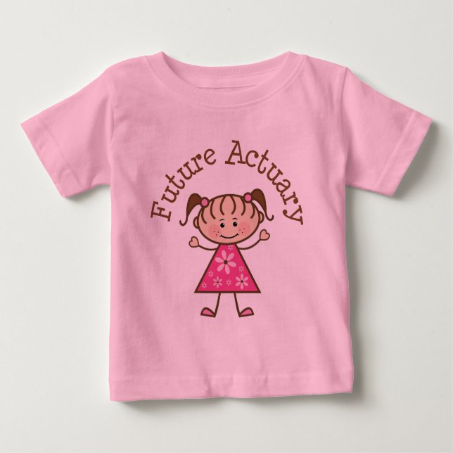 Camiseta De Bebé Actuario futuro (lindo) (Anverso)