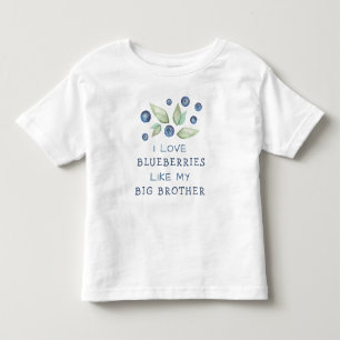 Camiseta De Bebé Acuarela Amor Arándanos