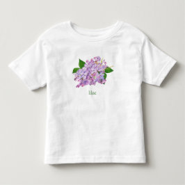 Camiseta De Bebé Acuarela botánica púrpura lilaca