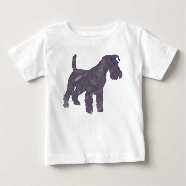 Camiseta De Bebé Acuarela de Airedale Terrier (Anverso)