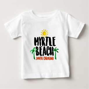Camiseta De Bebé Acuarela de Myrtle Beach