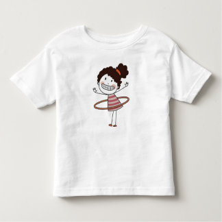 Camiseta De Bebé Acuarela de niña palito sonriente grande hermosa
