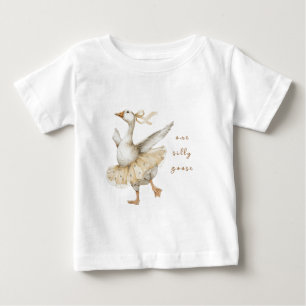 Camiseta De Bebé Acuarela del 3er cumpleaños de Silly Goose