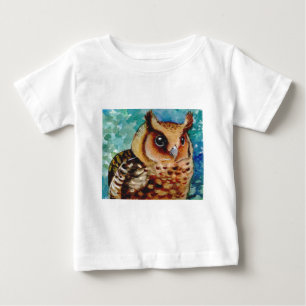 Camiseta De Bebé Acuarela feliz del búho