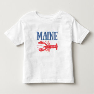 Camiseta De Bebé Acuarela Maine Lobster