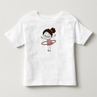 Camiseta De Bebé Acuarela Niña Palito Sonriente Hermosa