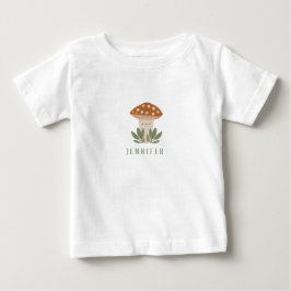 Camiseta De Bebé Acuarela Pequeño hongo Baby Bodysuit