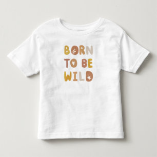 Camiseta De Bebé Acuarelas nacidas para ser salvajes