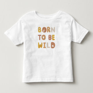 Camiseta De Bebé Acuarelas nacidas para ser salvajes