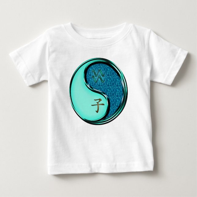 Camiseta De Bebé Acuario & Rata de Agua (Anverso)