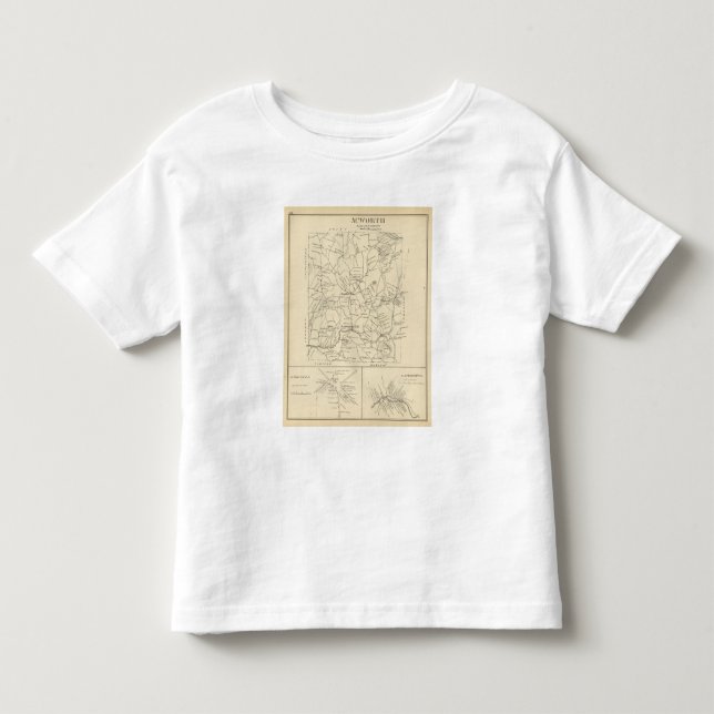 Camiseta De Bebé Acworth, el condado de Sullivan (Anverso)