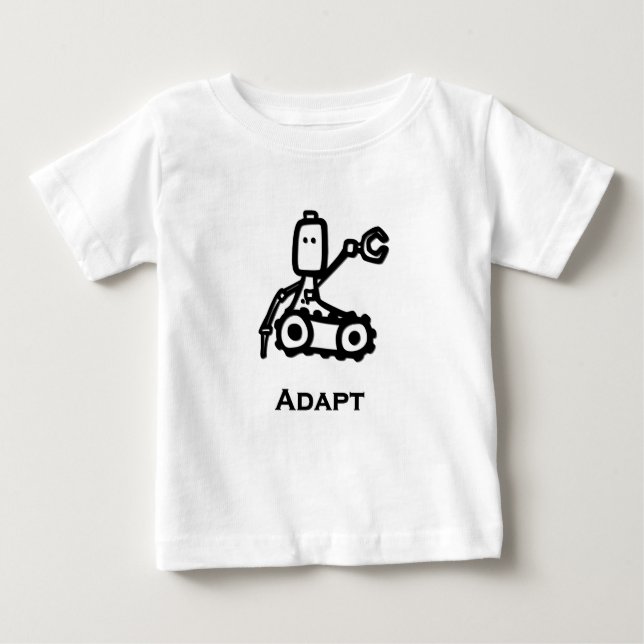 Camiseta De Bebé Adaptación de bot ingeniero (Anverso)