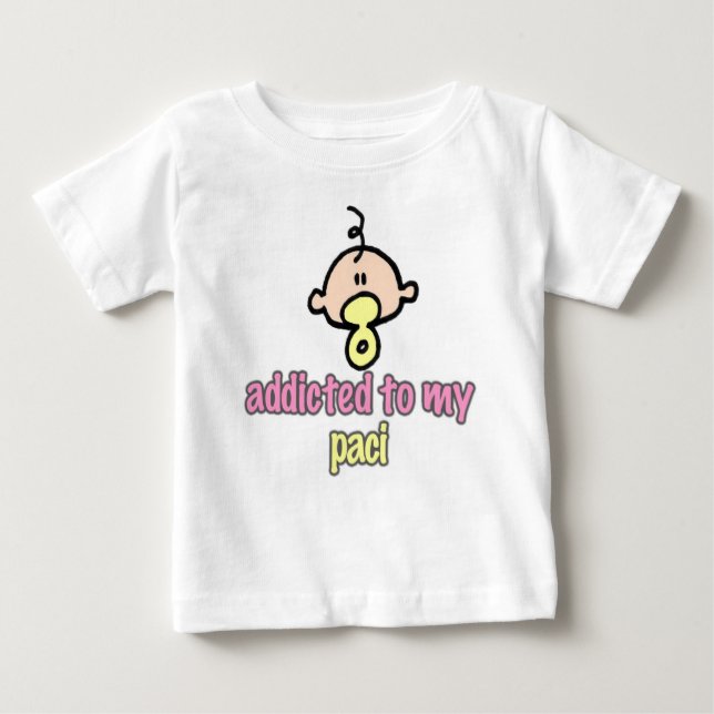 Camiseta De Bebé Adicto a mi (chica) (Anverso)