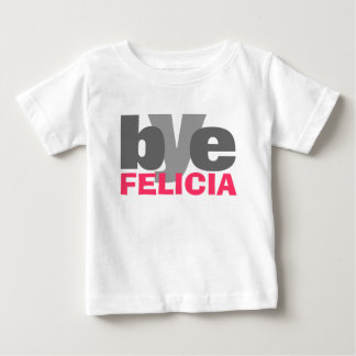Camiseta De Bebé Adiós Felicia con rosa brillante
