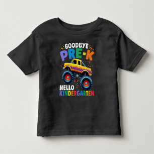 Camiseta De Bebé Adiós graduación de camión monstruo pre-k niños