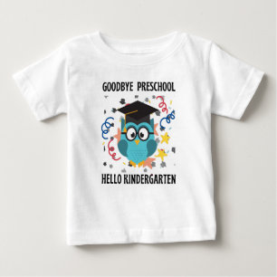 Camiseta De Bebé adiós preescolar hola kindergarten T-Shirt