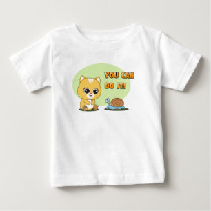 Camiseta De Bebé Admirable Animal Frienz: ¡Lo Puedes Hacer!