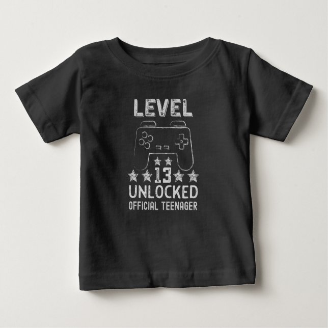Camiseta De Bebé Adolescente oficial de nivel 13 desbloqueado (Anverso)