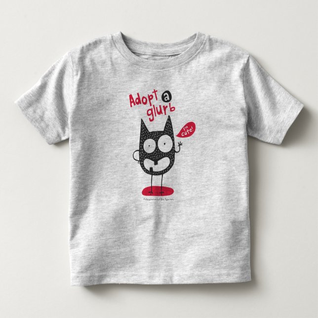 Camiseta De Bebé Adopte un Glurb (Anverso)