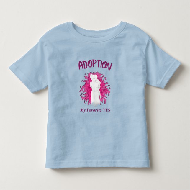 Camiseta De Bebé Adoption My Favourite Yes yes Adoptive Mom (Anverso)