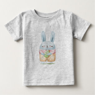 Camiseta De Bebé Adorable acuarela Semana Santa Bunny T-Shirt