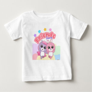 Camiseta De Bebé Adorable Animal Frienz: Amigos para siempre