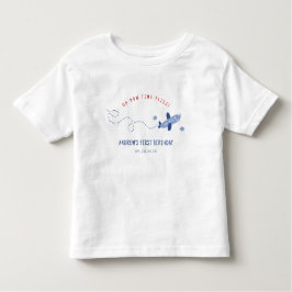 Camiseta De Bebé Adorable Avión Cómo Vuela El Primer Cumpleaños