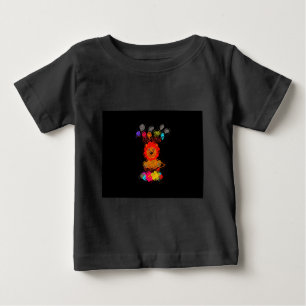 Camiseta De Bebé Adorable Baby Lion Art Design Motif