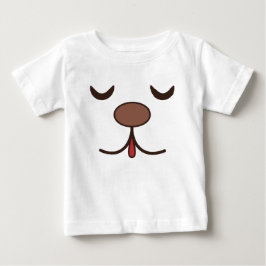 Camiseta De Bebé Adorable cara de perro blanco