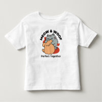 Adorable Cat and Dog Hug - Diseño de Meow & Woof