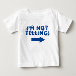 Camiseta De Bebé Adorable comillas "¡No lo digo!" con flecha