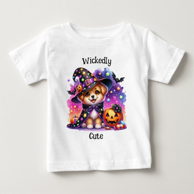 Camiseta De Bebé Adorable Cute Spooky Kids Halloween (Anverso)