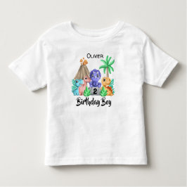 Camiseta de bebé adorable Dinosaurios cumpleaños