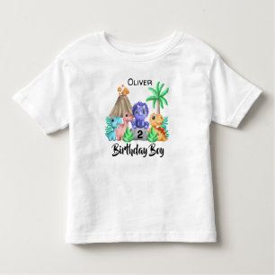 Camiseta de bebé adorable Dinosaurios cumpleaños
