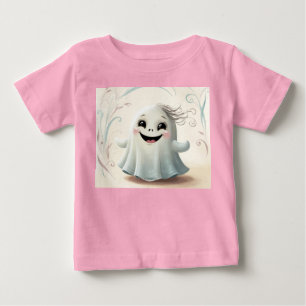 Camiseta De Bebé Adorable diseño de Halloween, amigo fantasma