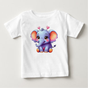Camiseta De Bebé Adorable elefante lindo: Encanto estremecedor