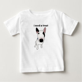 Camiseta De Bebé Adorable English Bull Terrier quiere un regalo