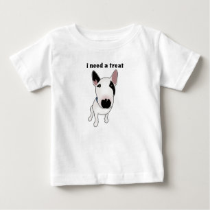 Camiseta De Bebé Adorable English Bull Terrier quiere un regalo