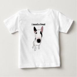 Camiseta De Bebé Adorable English Bull Terrier wants a treat