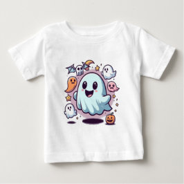 Camiseta De Bebé Adorable Equipo de Fantasmas de Halloween y Amigos