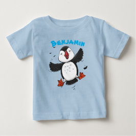 Camiseta De Bebé Adorable, feliz ilustracion del personalizado del