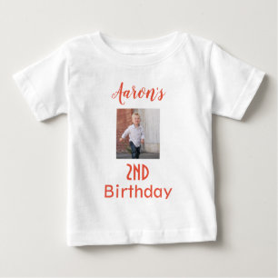 Camiseta De Bebé Adorable foto del niño cumpleaños