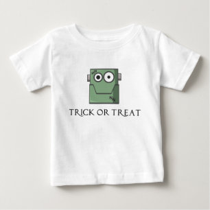 Camiseta De Bebé Adorable Frankenstein Head Baby Shirt
