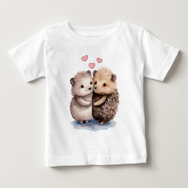 Camiseta De Bebé Adorable Hedgehog (Anverso)